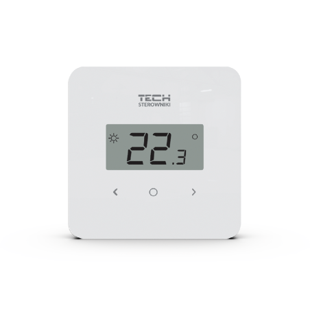 Juhtmevabad toatermostaadid TECH EU-R-8b Plus, valge