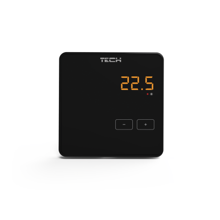 Надстройка непрограммируемые комнатные термостаты TECH R-10z, черные