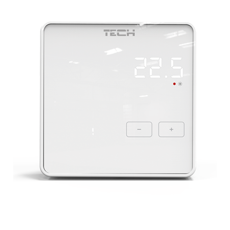 Superstructured unprogrammed room thermostats TECH R-10z, white