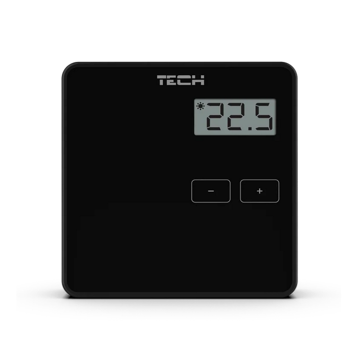 Overhead non-programmed room thermostats TECH EU-294V1, black