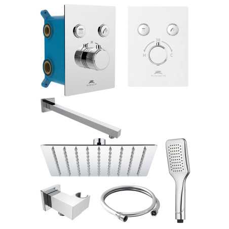 Pre-wall mixer sets RUBINETA Thermo-2F-OLO (SQ)