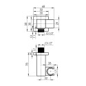 Potinkinio maišytuvo rinkiniai RUBINETA Thermo-2F-OLO (SQ)