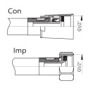 Potinkinio maišytuvo rinkiniai RUBINETA Thermo-2F-OLO (SQ)