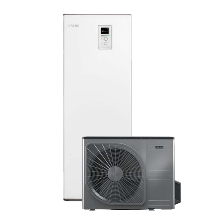 Shilumos sūknis NIBE L6 Split -HT 6 ar integrētu 180 l ietilpību rūgtajam ūdenim, jaudu 4-6 kW