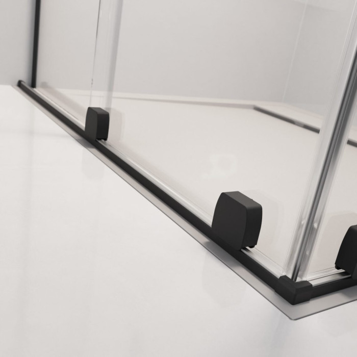Двухсекционная раздвижная стенка для ванны RADAWAY Furo SL Black PND II
