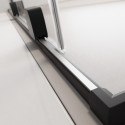 Divdaļīga bīdāmā vannas siena RADAWAY Furo SL Black PND II