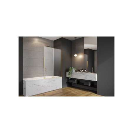 Kaheosaline lükandvannisein RADAWAY Furo SL Gold PND II