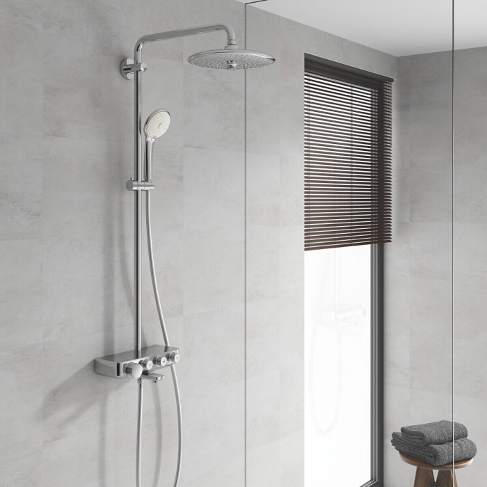 Thermostatic rain shower system with beak for bath GORHE Euphoria SmartControl 260 Mono, 26608000