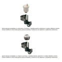 Regulējami grīdas apsildes kolektori IVAR 9-gredzens ar plūsmas mērītājiem, komplektā ar maisīšanas ierīci