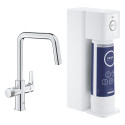 Смеситель для кухни (мойки) GROHE Blue Pure Eurosmart Starter Kit с фильтром обратного осмоса, 30586000