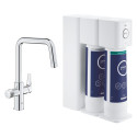 Köögi (valamu) kraan GROHE Blue Pure Eurosmart stardikomplekt pöördosmoosi reservfiltriga, 30587000