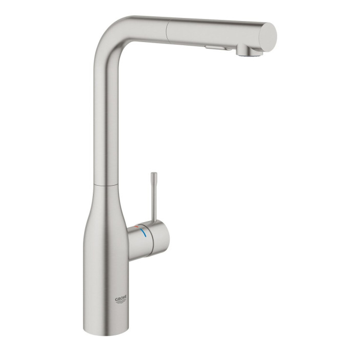 Kitchennis (izlietnes) maisītājs ar ievelkamu šļūteni GROHE Essence, 30504DC0