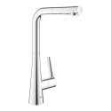 Kitchennis (plautuvės) maišytuvas su ištraukiama žarnele GROHE Zedra, 32553002
