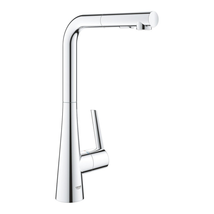 Kitchennis (plautuvės) maišytuvas su ištraukiama žarnele GROHE Zedra, 32553002