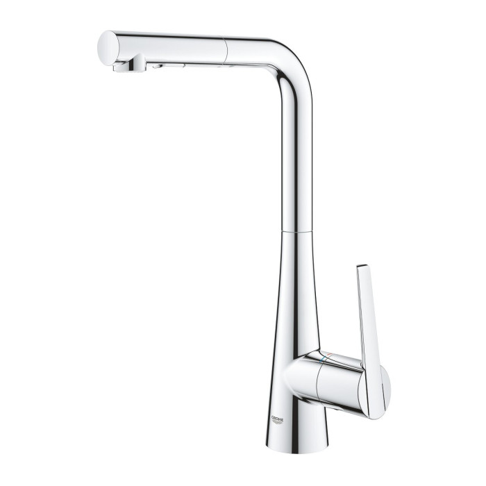 Kitchennis (izlietnes) jaucējkrāns ar ievelkamu šļūteni GROHE Zedra, 32553002