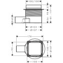 Лестница HANSGROHE RainDrain Point 100 x 100, 56247670