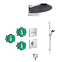 Pirmssienas termostata duša 6 in 1 komplekts HANSGROHE Pulsify S 260 2jet