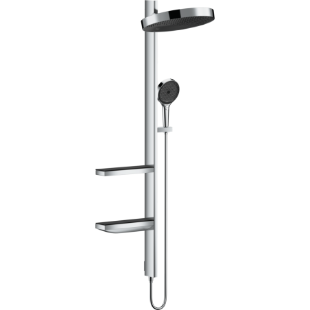 Настенный термостатический душ 4 в 1 комплект HANSGROHE Rainfinity Showerpipe 360 1jet, хром