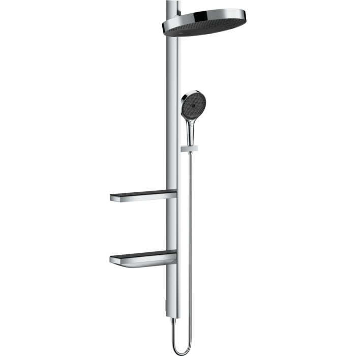 Seinast sisse termostaatdušš 4 in 1 komplekt HANSGROHE Rainfinity Showerpipe 360 1jet, kroom