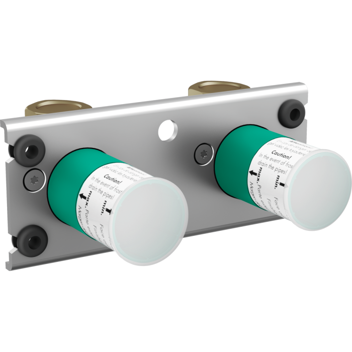 Pirmssienas termostata duša 4 in 1 komplekts HANSGROHE Rainfinity Showerpipe 360 1jet, Matt White