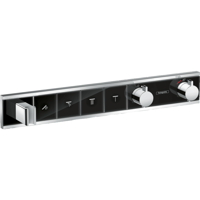 Pre-wall thermostatic shower 5 in 1 set HANSGROHE Rainmaker Select 460 3jet, black/chrome