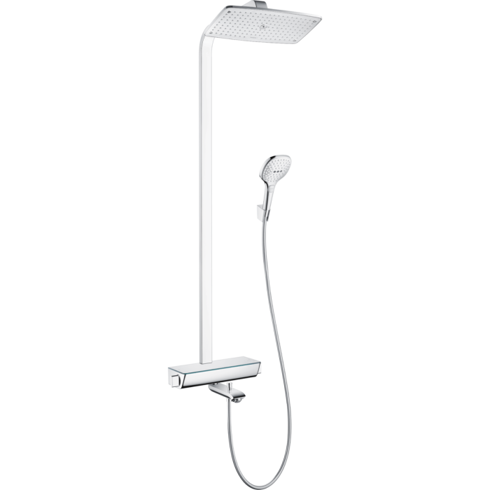 Termostata caseus dušas sistēma ar knābi vannai HANSGROHE Raindance Select E, 27113000