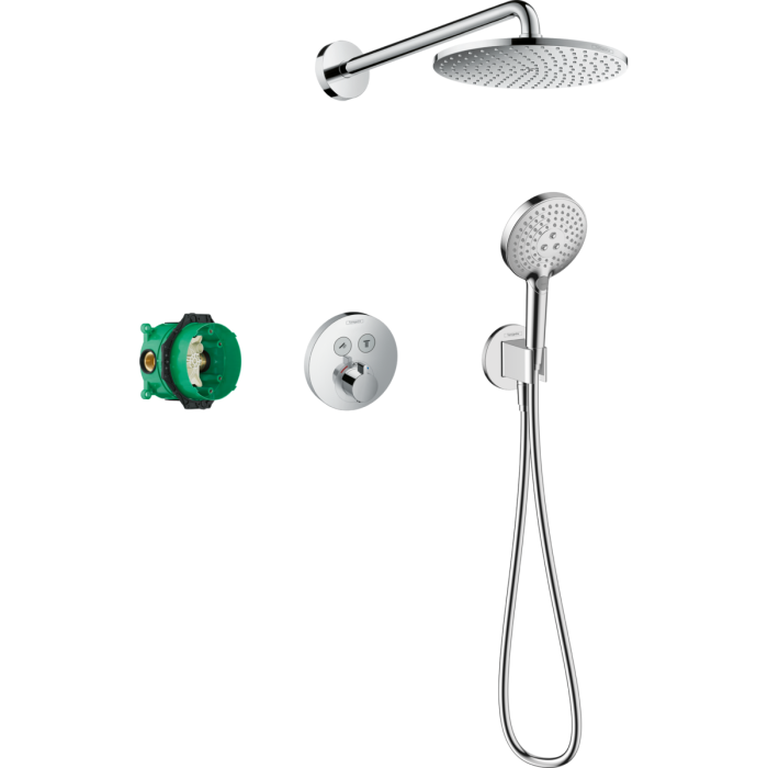 Настенный термостатический душ 7 в 1 комплект HANSGROHE Raindance S, 27951000