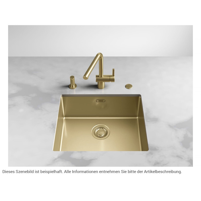 Sink stainless steel FRANKE Mythos Masterpeace BXM 210/110-50, gold