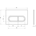 Flush button RAVAK Crome, X01797