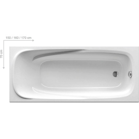 Acrylic rectangular bath RAVAK Vanda II