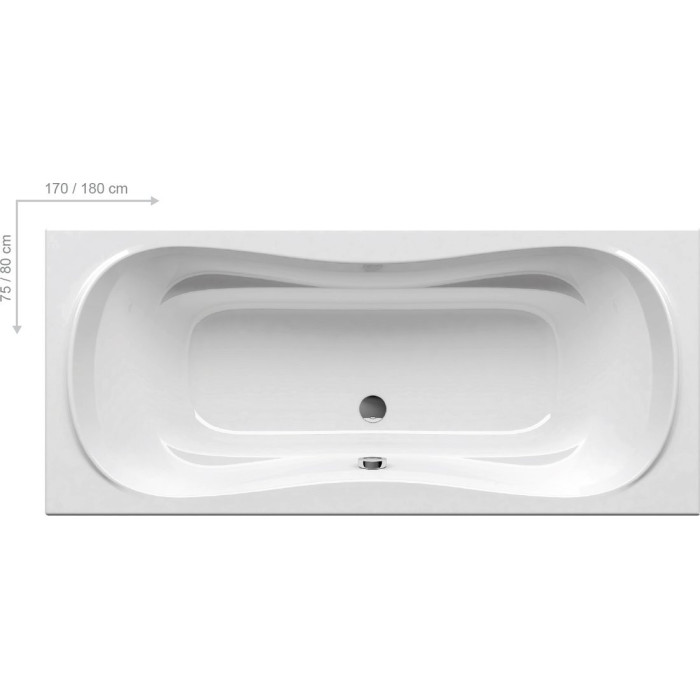 Acrylic rectangular bath RAVAK Campanula II