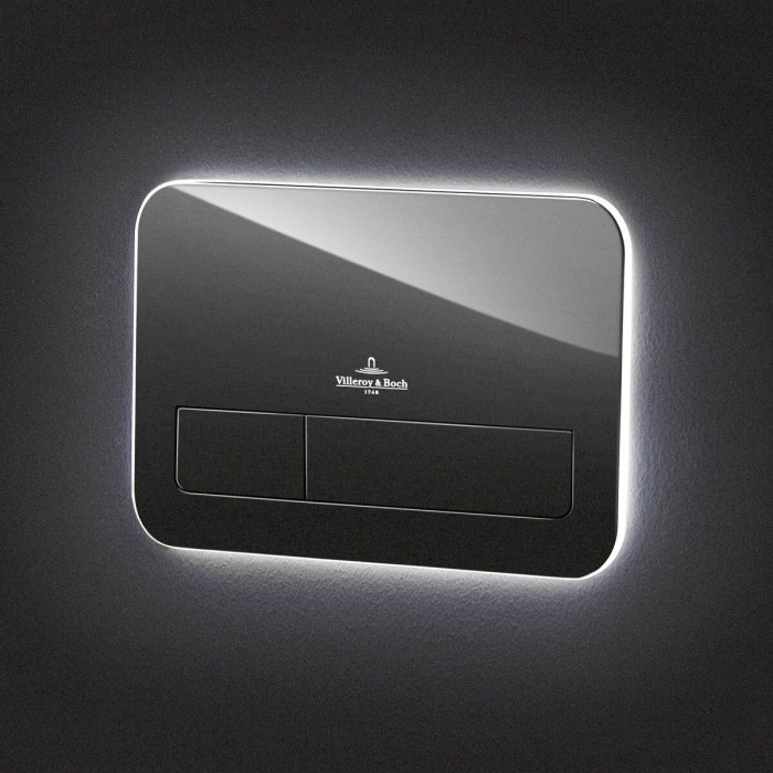 Flush plate VILLEROY & BOCH 200G with glass is LED shell, 921843RB