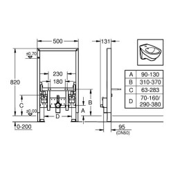 Seinaalune bideeraam GROHE Rapid SL, 38543000