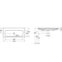 Умывальник VILLEROY & BOCH Finion 1200 x 500 мм