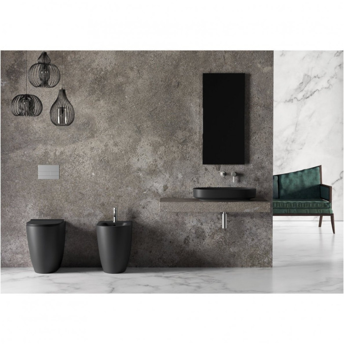 Mounted on the countertop washbasin ALICE CERAMICA Form 650 x 400 mm (choice of colors)