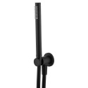 Seinale paigaldatav termostaatdušikomplekt koos seinahoidikuga MARINER Logica komplekt, Matt Black
