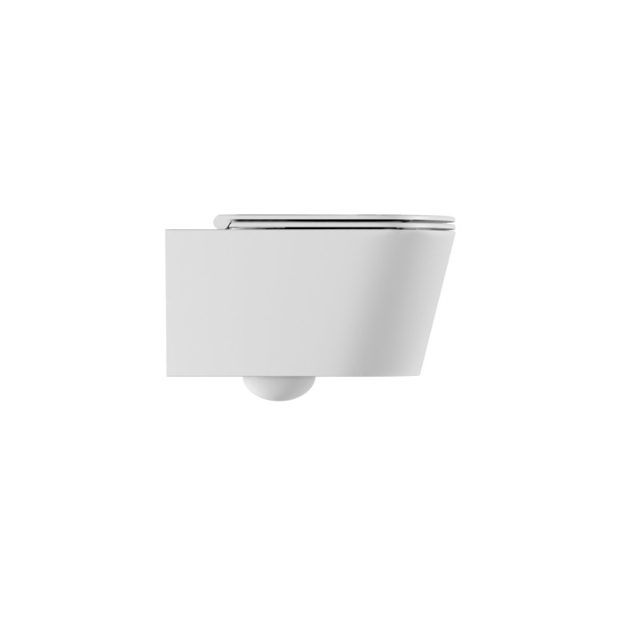 Peatatud WC ALICE CERAMICA Peida ümmargune veljeta Slim Slow suletava kaanega