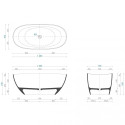 Stoneware bath aquastone AQS1