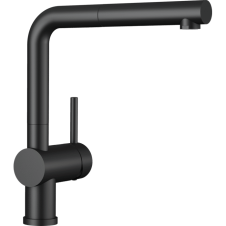 Kitchennis (sink) faucet BLANCO Linus-S, black-matte with retractable spout