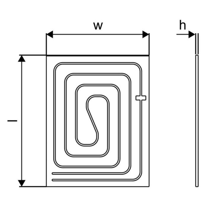 Dry sistemos plokštė UPONOR Renovis 200 x 625 mm