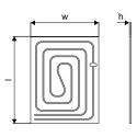 Sausa sistēmas plāksne UPONOR Renovis 800 x 625 mm