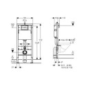 Pre-wall WC frame sets GEBERIT Duofix Basic UP100 Delta, 458103001