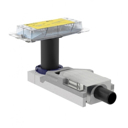 Duširenni GEBERIT Cleanline DN 50 - H 90-220 mm alumine osa, 154.150.00.1