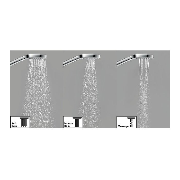 Dušialuse komplektid HANSGROHE Croma Select S 65 cm 3jet läga 14,7 l min, 26562400