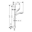 Dušialuse komplektid HANSGROHE Croma Select S 65 cm 3jet läga 14,7 l min, 26562400