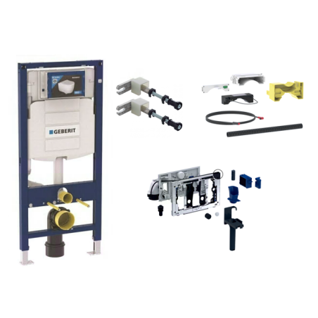 Pre-wall WC frame kits GEBERIT Duofix (4 in 1) with Doufresh odor extraction accessories