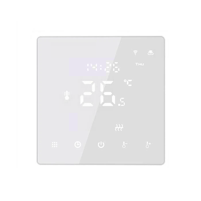 Pre-wall room thermostats thin Wi-Fi, white