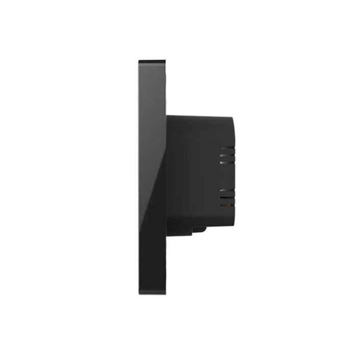 Pre-wall room thermostats thin Wi-Fi, black