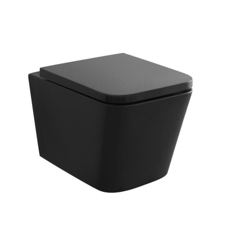 Eelseinaga universaalse tualeti (WC) raamikomplektid EU (4 in 1) + peatatud WC EU Square Rimless õhukese pehmelt suletava katteg