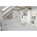 Pre-wall universal toilet (WC) frame sets EU (4 in 1) + suspended toilet EU Round W3 Rimless with slim Soft Close da